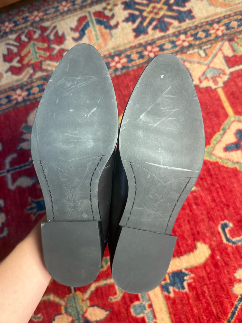 SARTO By Franco Sarto Black Leather Penny Loafers - Picture 12 of 16
